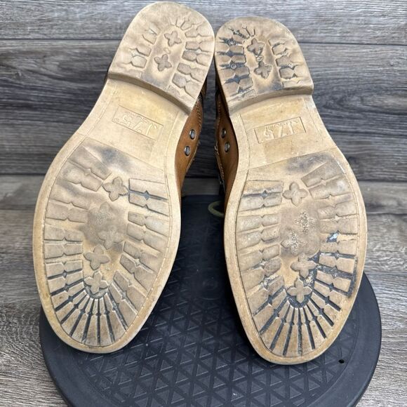 Jump J-75 Deploy Combat Boots Brown Leather and Canvass Lace Up Zip Size 7 - Picture 3 of 9